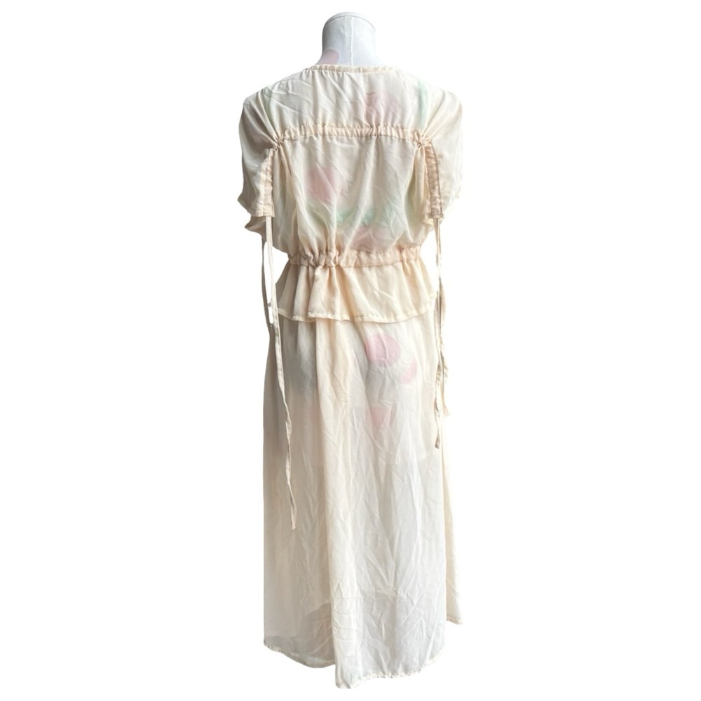 Coquette - sheer cream- lingerie robe S/m - Picture 3 of 6